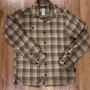 Patagonia Tan Checkered Shirt